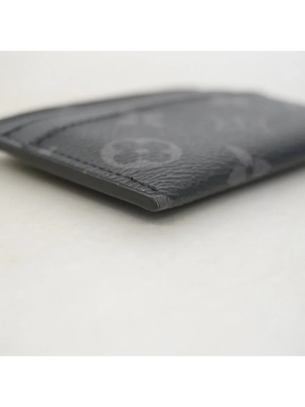 Louis Vuitton Card Case Monogram Eclipse Holder Double Black